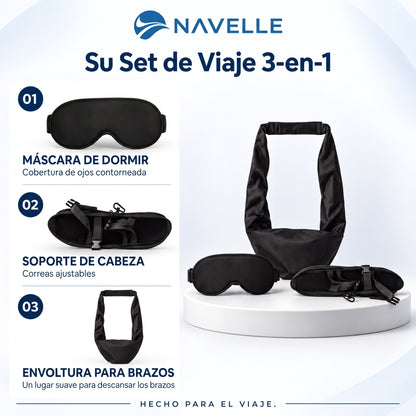 NAVELLE™ Set de Descanso 3 en 1 de Primera Clase para Viajes