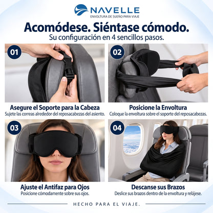 NAVELLE™ Set de Descanso 3 en 1 de Primera Clase para Viajes